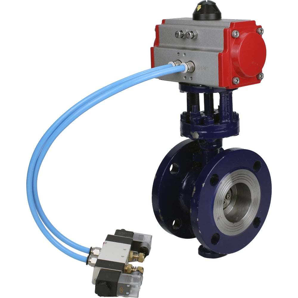 Изображение товара Затвор DN.ru тройной эксцентрический WCB-304-M-F-ISO Ду150 Ру25