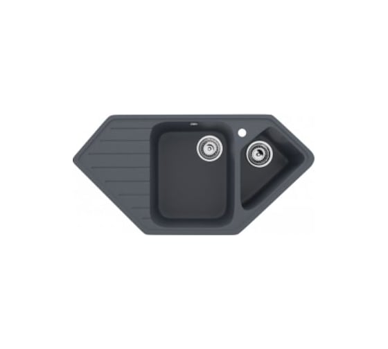 Изображение товара Кухонная мойка ULGRAN U-409 цвет: антрацит U-409-343