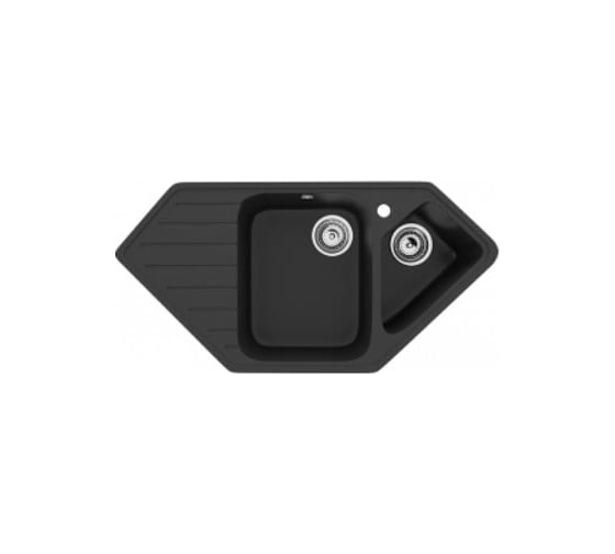 Изображение товара Кухонная мойка ULGRAN U-409 цвет: ультра-черный U-409-344