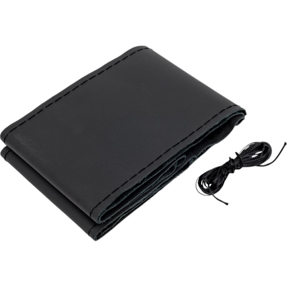 Изображение товара Оплётка на руль PSV CLASSIC кожа черный M со шнуровкой