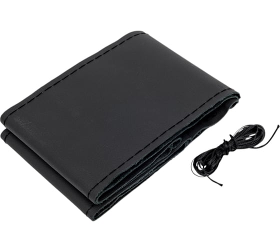 Изображение товара Оплётка на руль PSV CLASSIC кожа, черный, M, со шнуровкой 121601