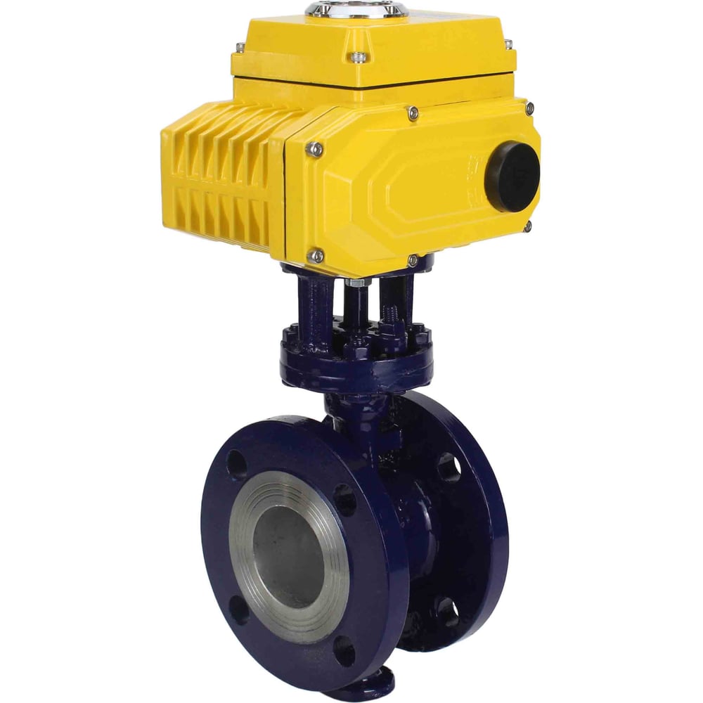 Изображение товара Затвор DN.ru с тройным эксцентричным механизмом WCB-304-M-F-ISO 80мм, электропривод 220В