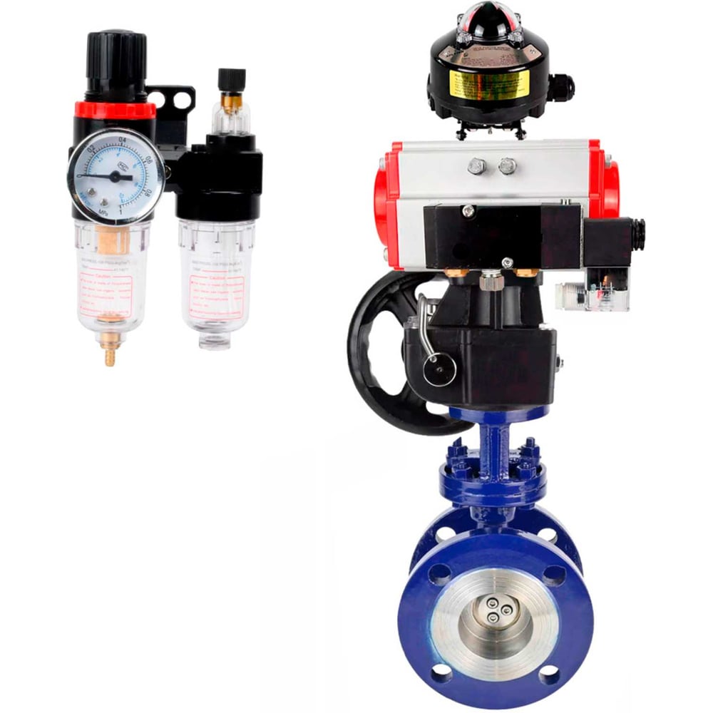 Изображение товара Затвор DN.ru с тройным эксцентрическим механизмом WCB-316-M Ду65 Ру25