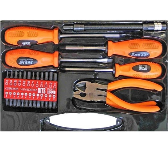 Изображение товара Набор отверток с битами+плоскогубцы 32пр.SKRAB 42410