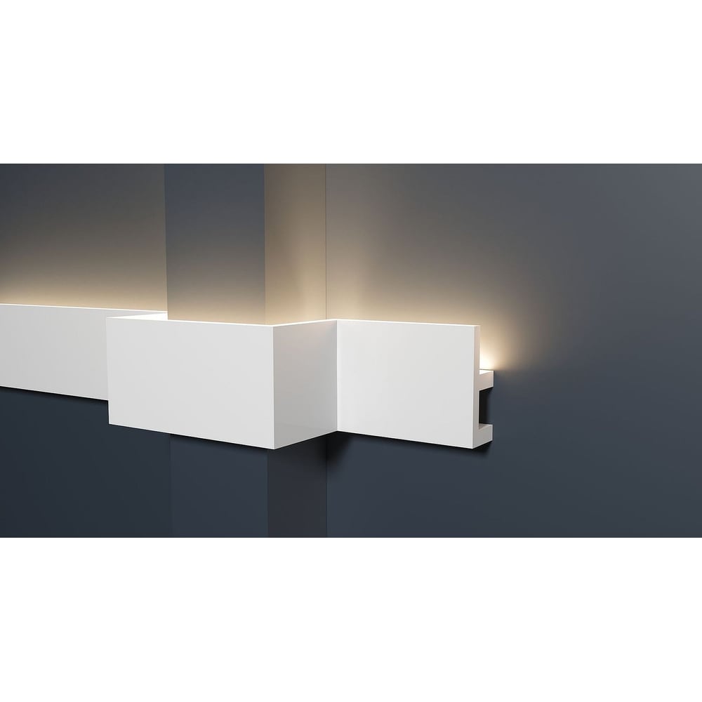 Изображение товара Потолочный карниз Decor-Dizayn DD617 влагостойкий ударопрочный под LED подсветку 50х20х2000 мм