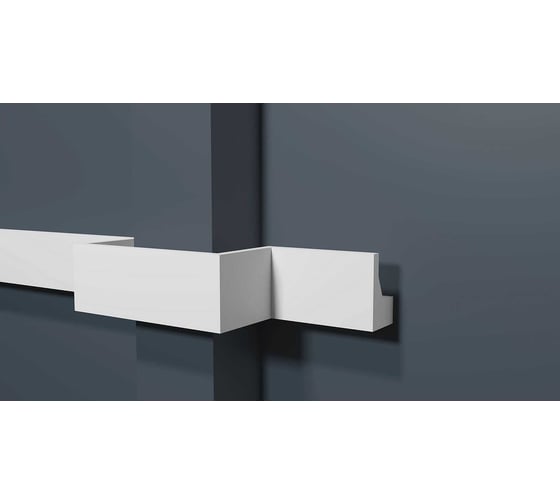 Изображение товара Потолочный карниз Decor-Dizayn ударопрочный влагостойкий под LED подсветку 40Х25Х2000 мм DD616