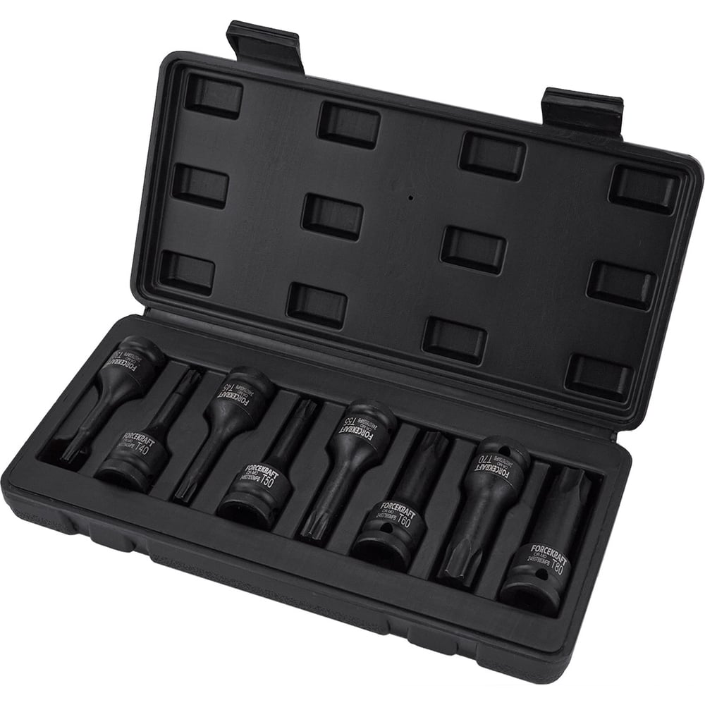 Изображение товара Набор головок-бит FORCEKRAFT TORX ударных, 8пр FK-4088MPB(27088)