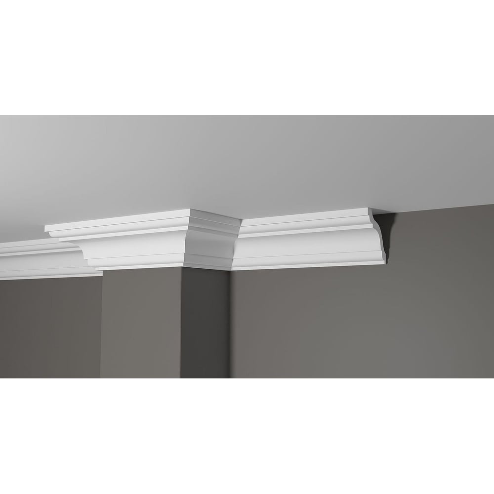 Изображение товара Потолочный карниз Decor-Dizayn DD44 влагостойкий ударопрочный для покраски 76x76x2000 мм