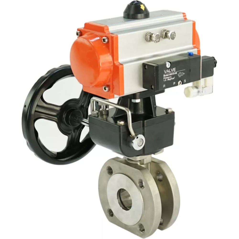 Изображение товара Шаровой кран DN.ru КШмФП.316.200 Ду65 Ру16 с пневмоприводом