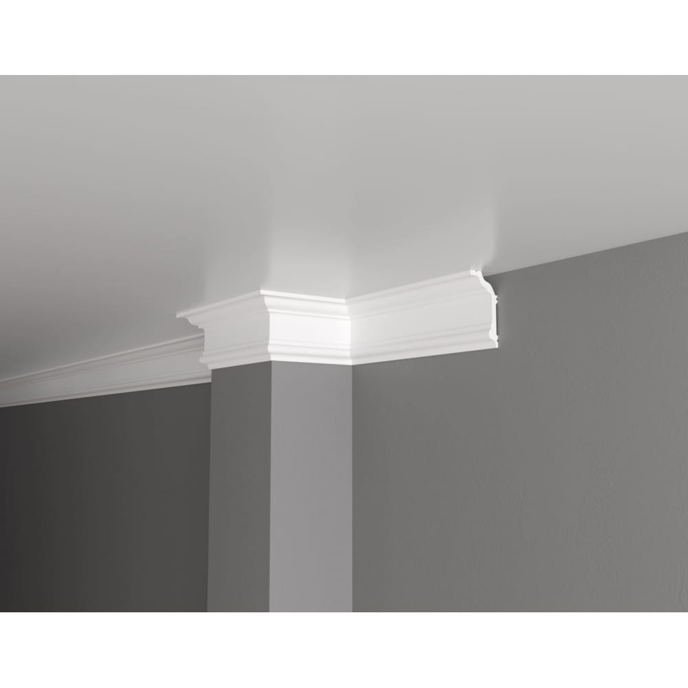 Ударопрочный влагостойкий потолочный карниз под покраску Decor-Dizayn потолочный карниз под подсветку il4