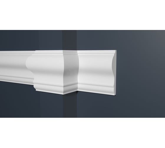 Изображение товара Стеновой молдинг Decor-Dizayn ударопрочный влагостойкий под покраску 82Х19Х2000 мм DD606
