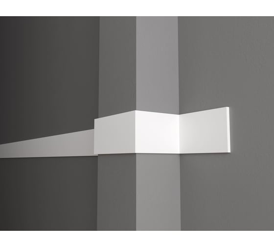 Изображение товара Стеновой молдинг Decor-Dizayn ударопрочный влагостойкий под покраску 99Х8Х2000 мм DD12