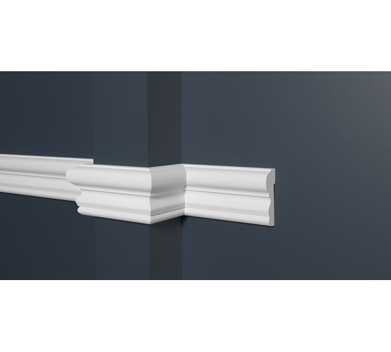 Изображение товара Стеновой молдинг Decor-Dizayn ударопрочный влагостойкий под покраску 44Х16Х2000 мм DD400