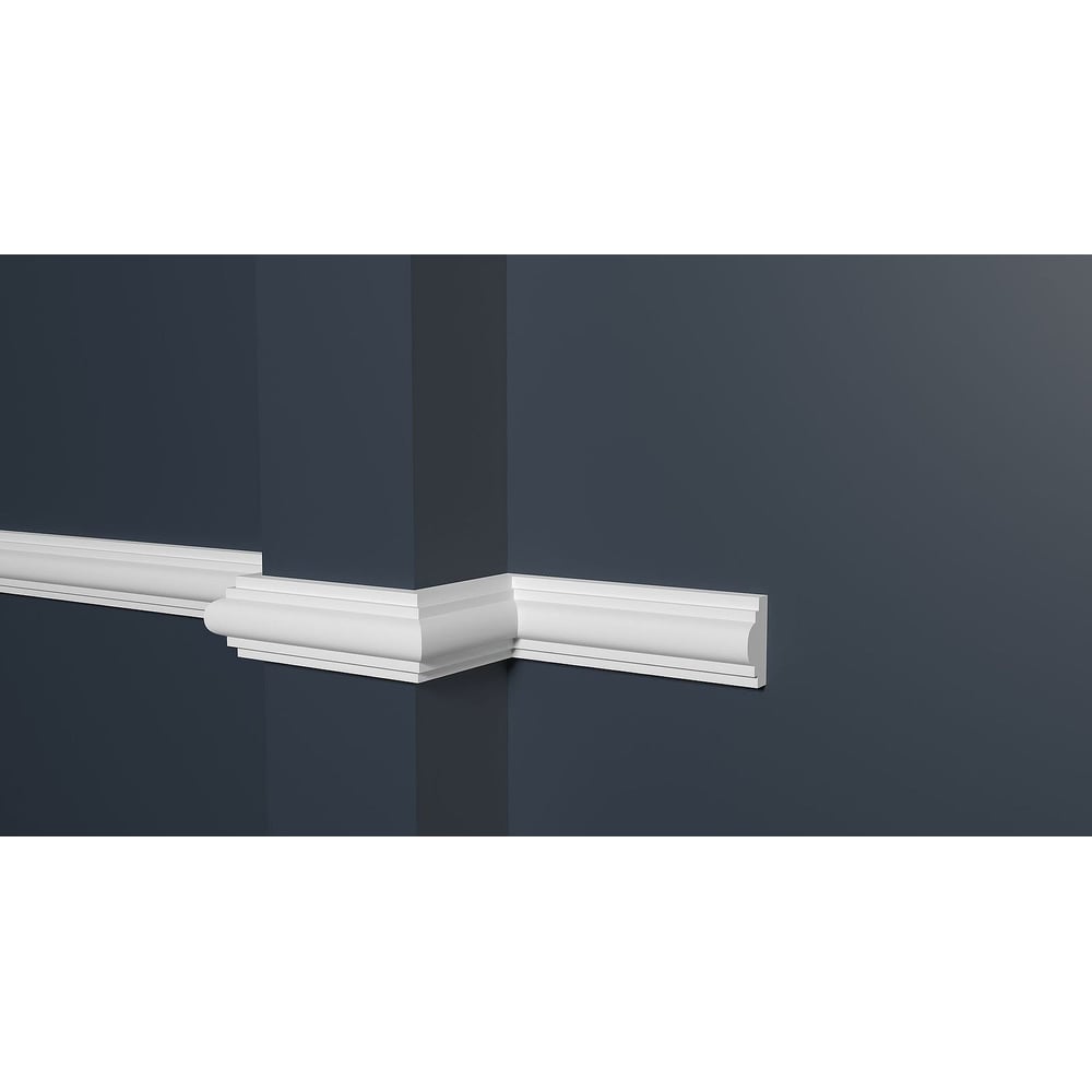 Изображение товара Стеновой молдинг Decor-Dizayn ударопрочный влагостойкий под покраску 25Х12Х2000 мм DD35