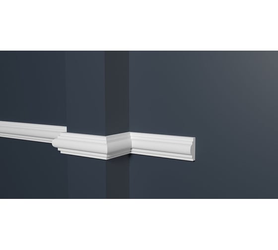 Изображение товара Стеновой молдинг Decor-Dizayn ударопрочный влагостойкий под покраску 25Х12Х2000 мм DD35