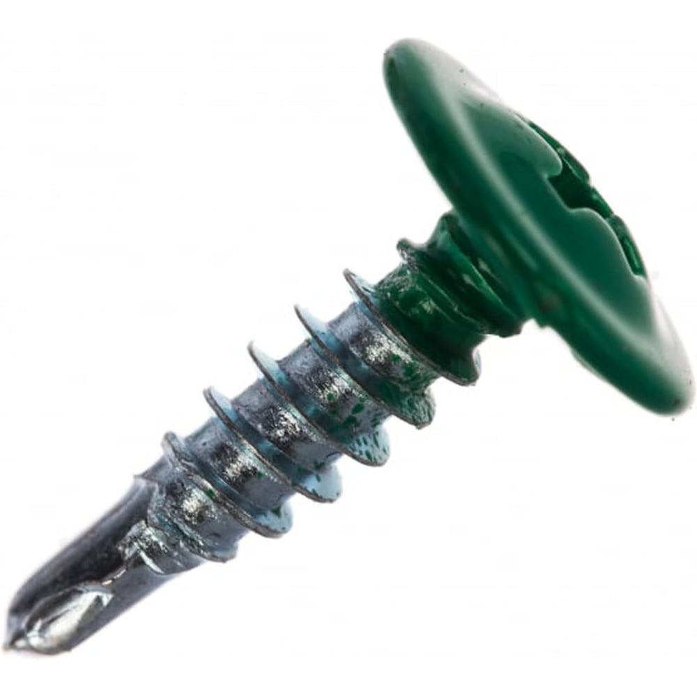 Изображение товара Саморез с прессшайбой Rizzel 4,2х19 RAL 6029 фасовка 1000 шт.