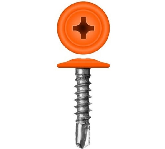 Изображение товара Саморез с прессшайбой Rizzel ПШС 4,2х25 RAL 2004 500 шт. 00000320573