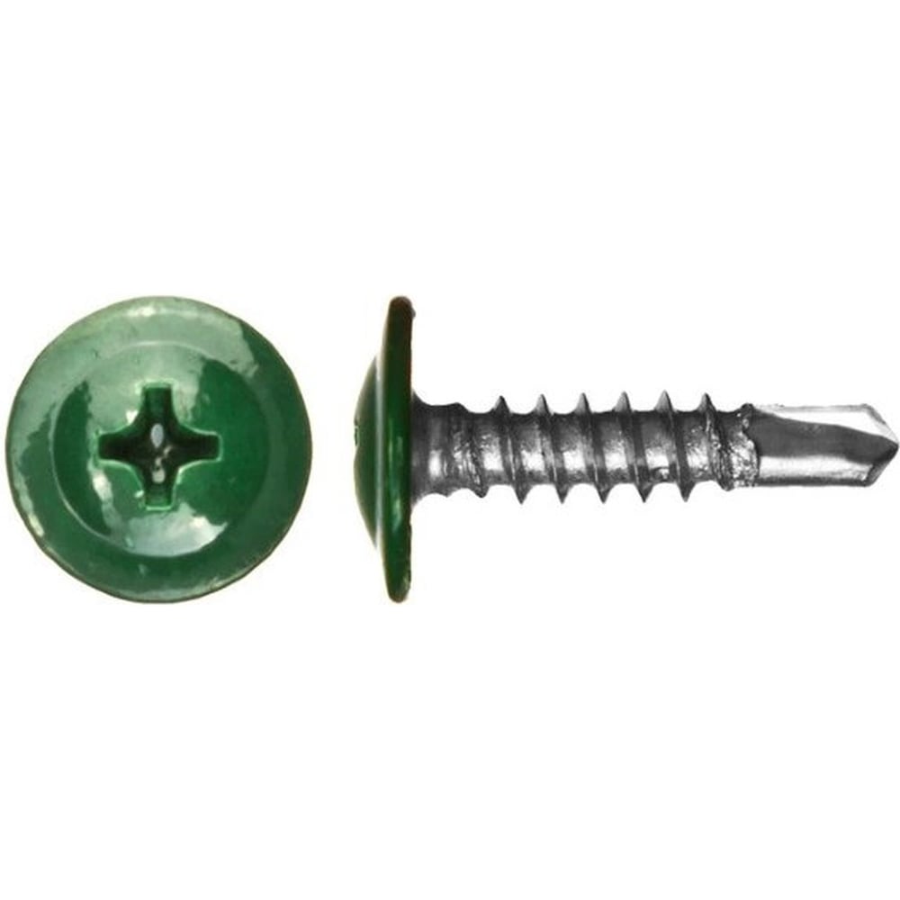 Изображение товара Саморез с прессшайбой Rizzel 4.2x25 RAL 6026 (500 шт.)