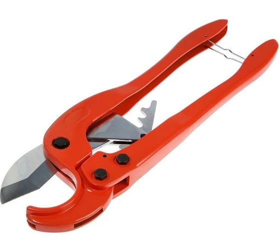 Изображение товара Ножницы для резки труб TUNDRA по пластику, полуавтомат, усиленные, удлиненные, до 64 мм 5378869