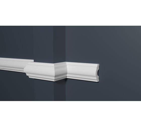 Изображение товара Стеновой молдинг Decor-Dizayn ударопрочный влагостойкий под покраску 37Х16Х2000 мм DD23