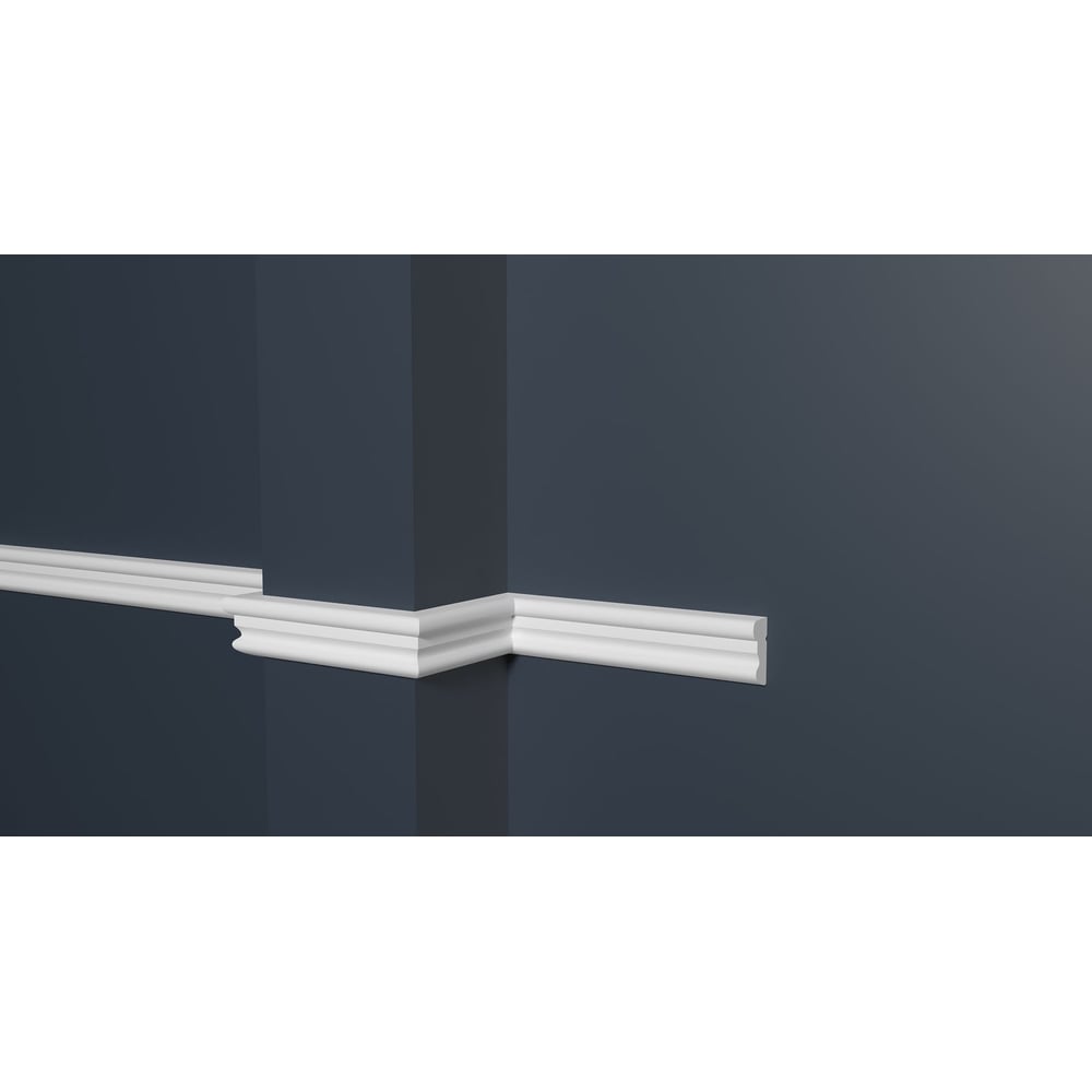 Изображение товара Стеновой молдинг Decor-Dizayn ударопрочный влагостойкий белый 19Х9Х2000 мм