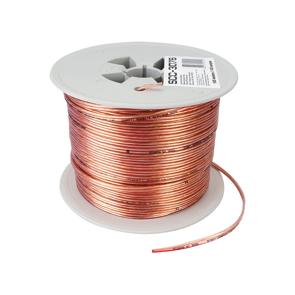 Изображение товара Кабель акустический AURA OFC 0.75мм2 100м прозрачный для аудиосистем