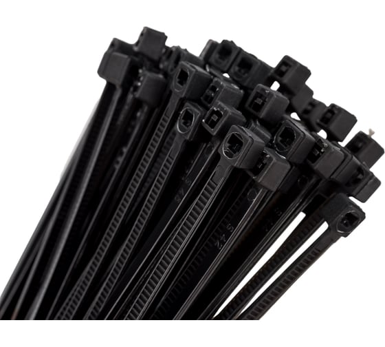 Изображение товара Нейлоновые хомуты для проводов FIT черные, 100 шт., 2,5х150 мм 60347