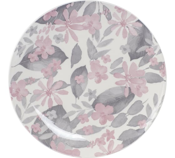 Изображение товара Тарелка обеденная DOMENIK BLOOMING розовая, 24 см DMD245
