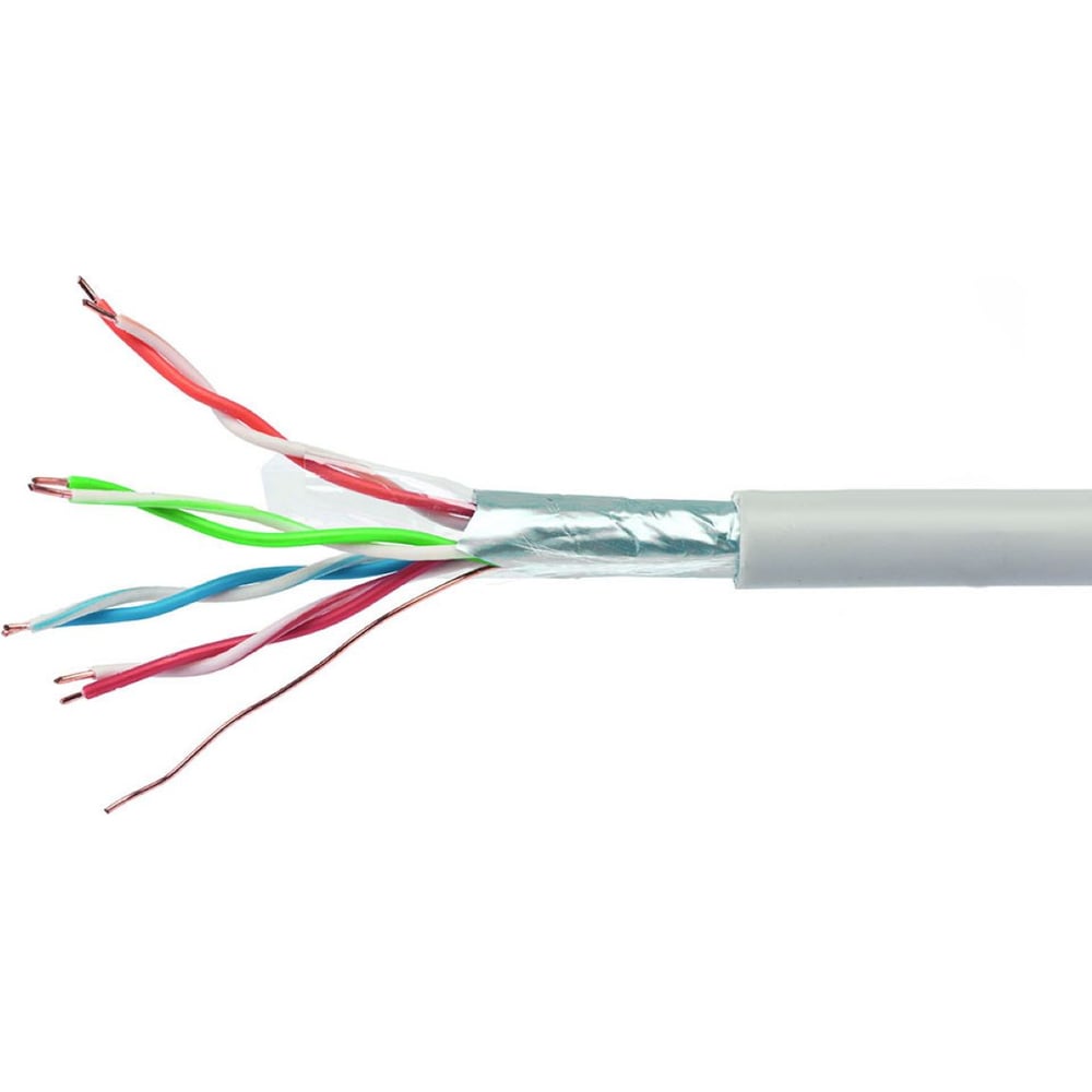 Изображение товара Кабель Cablexpert FTP indoor 4x2x0.57 мм медь категория 6 305 м катушка серый