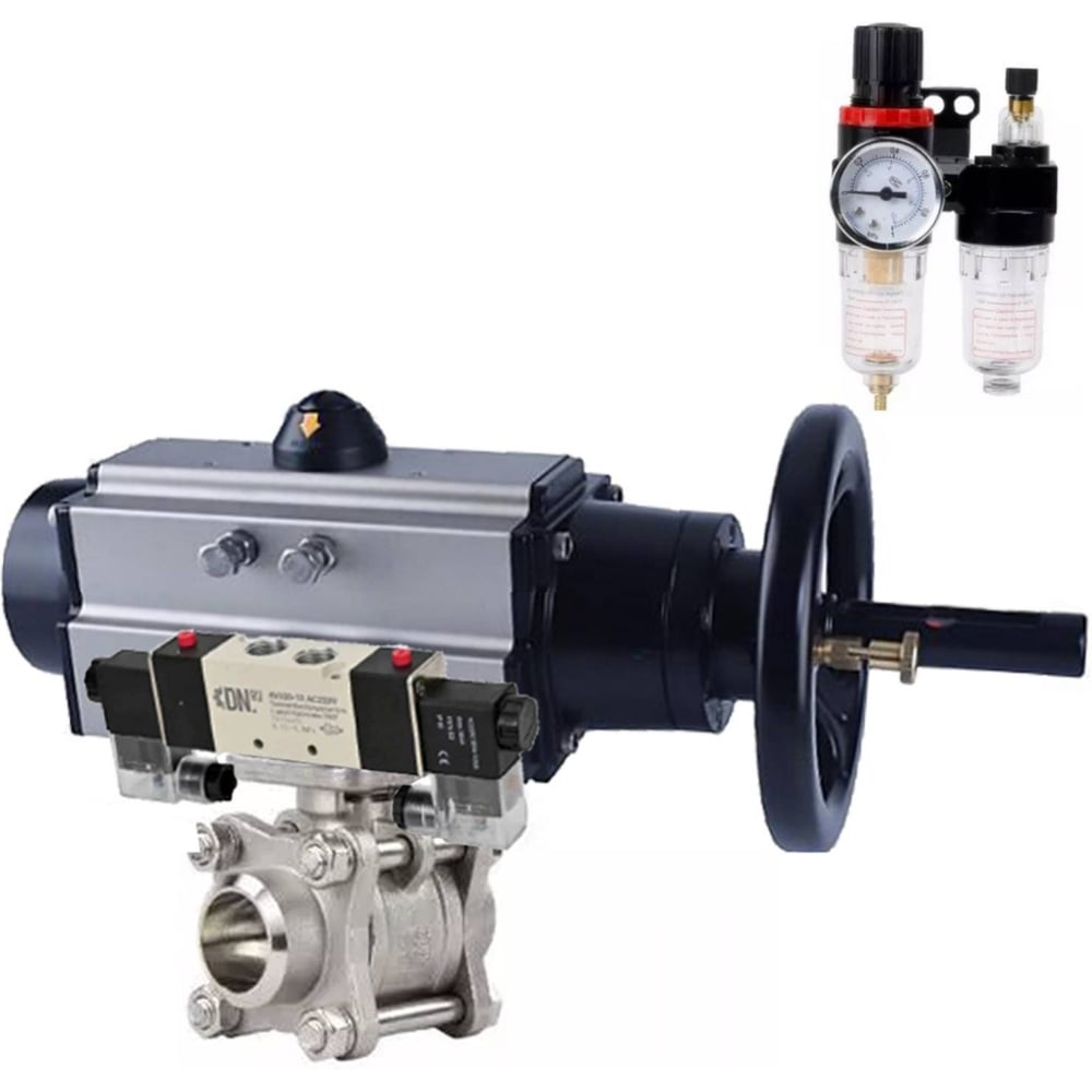 Изображение товара Кран шаровой DN.ru КШПП 316.200-ISO Ду80 Ру25