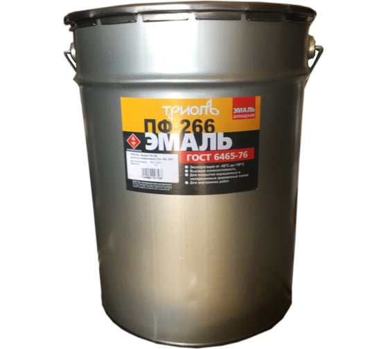 Изображение товара Эмаль ТРИОЛЬ ПФ-266 золотисто-коричневая глянцевая 00017654