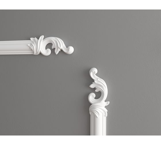 Изображение товара Декоративный элемент Decor-Dizayn к молдингу DD35 102Х46Х16 мм 2 шт H1-DD35 LR
