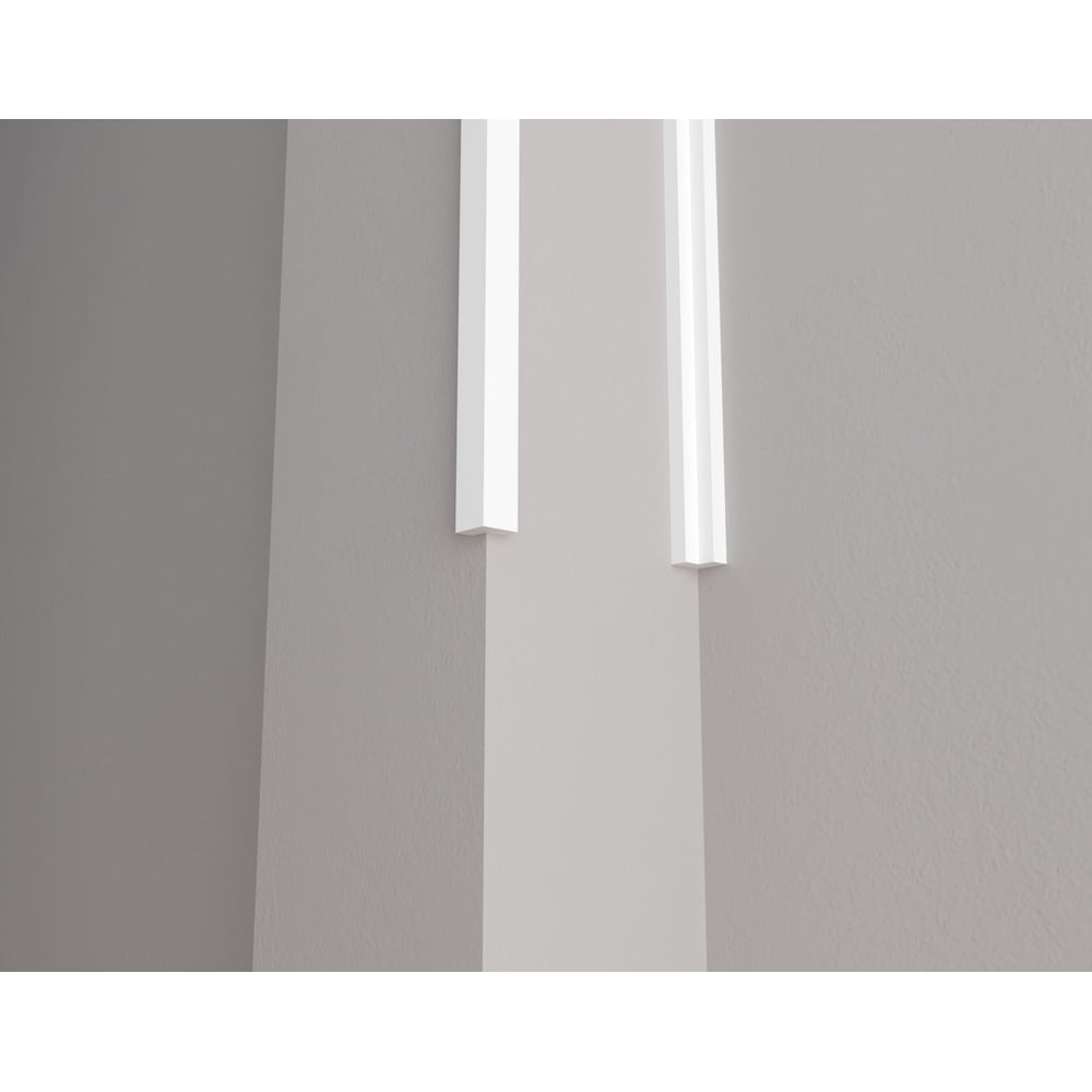 Ударопрочный влагостойкий стеновой уголок под покраску Decor-Dizayn торцевая планка для стеновой панели локри