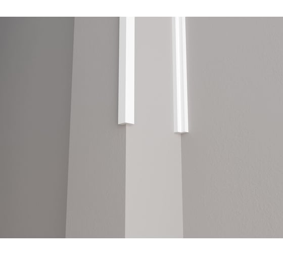 Изображение товара Стеновой уголок Decor-Dizayn ударопрочный влагостойкий под покраску 20Х20Х2000 мм DD802