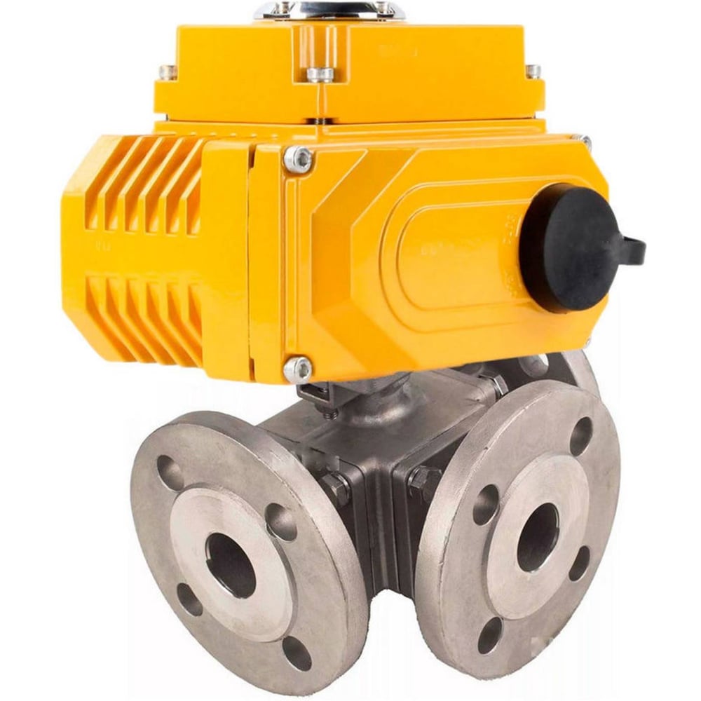 Изображение товара Шаровой кран DN.ru 316-316-PTFE L-тип Ду20 Ру16 3-ходовой