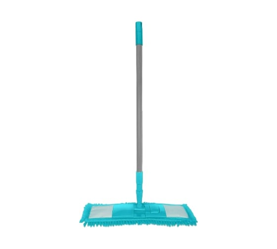 Изображение товара Швабра Guppy ЕвроМоп Шениль телескопическая ручка (аквамарин) 8008194