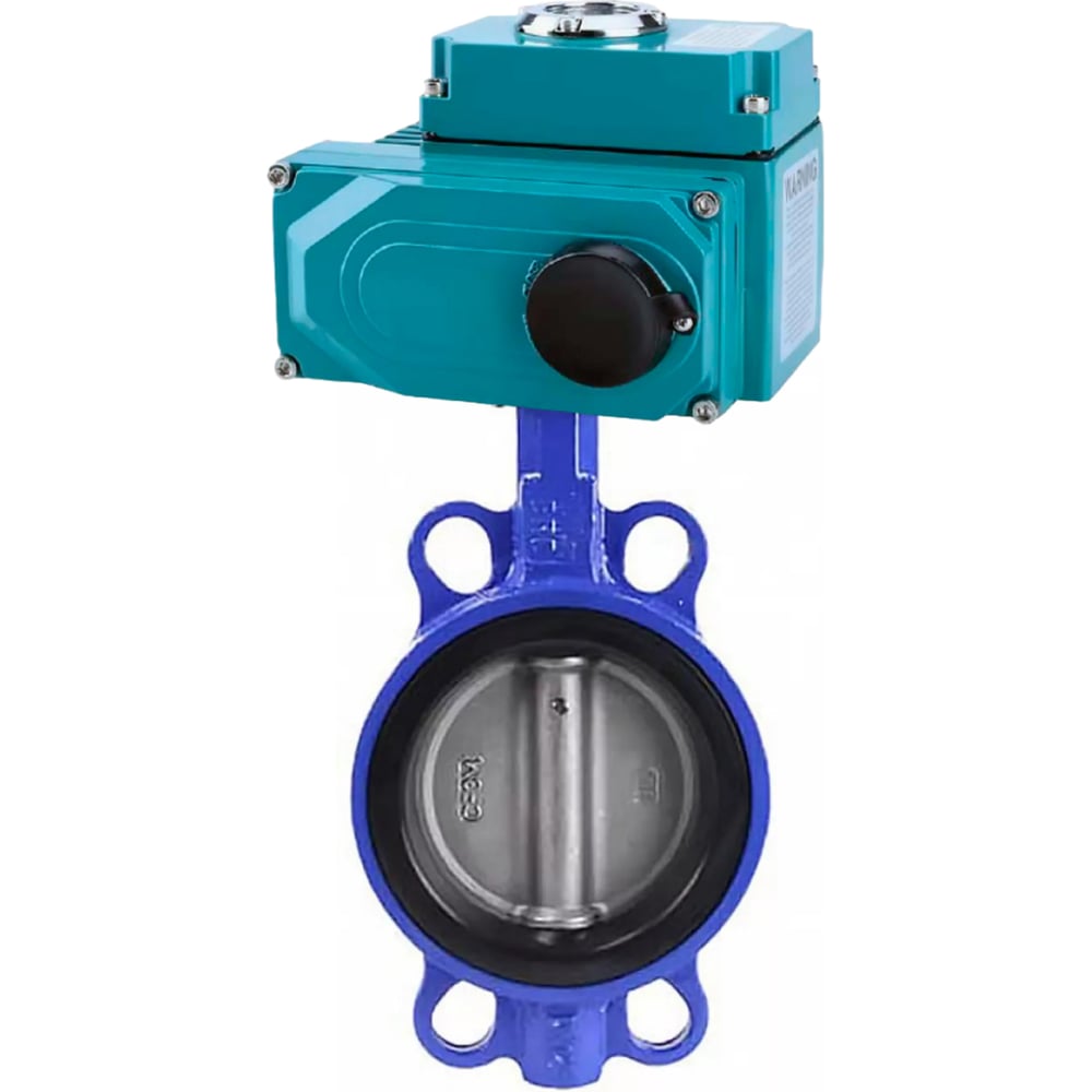 Изображение товара Затвор DN.ru для абразивных сред QT450-316-EPDM Ду100 Ру16 электропривод 24В