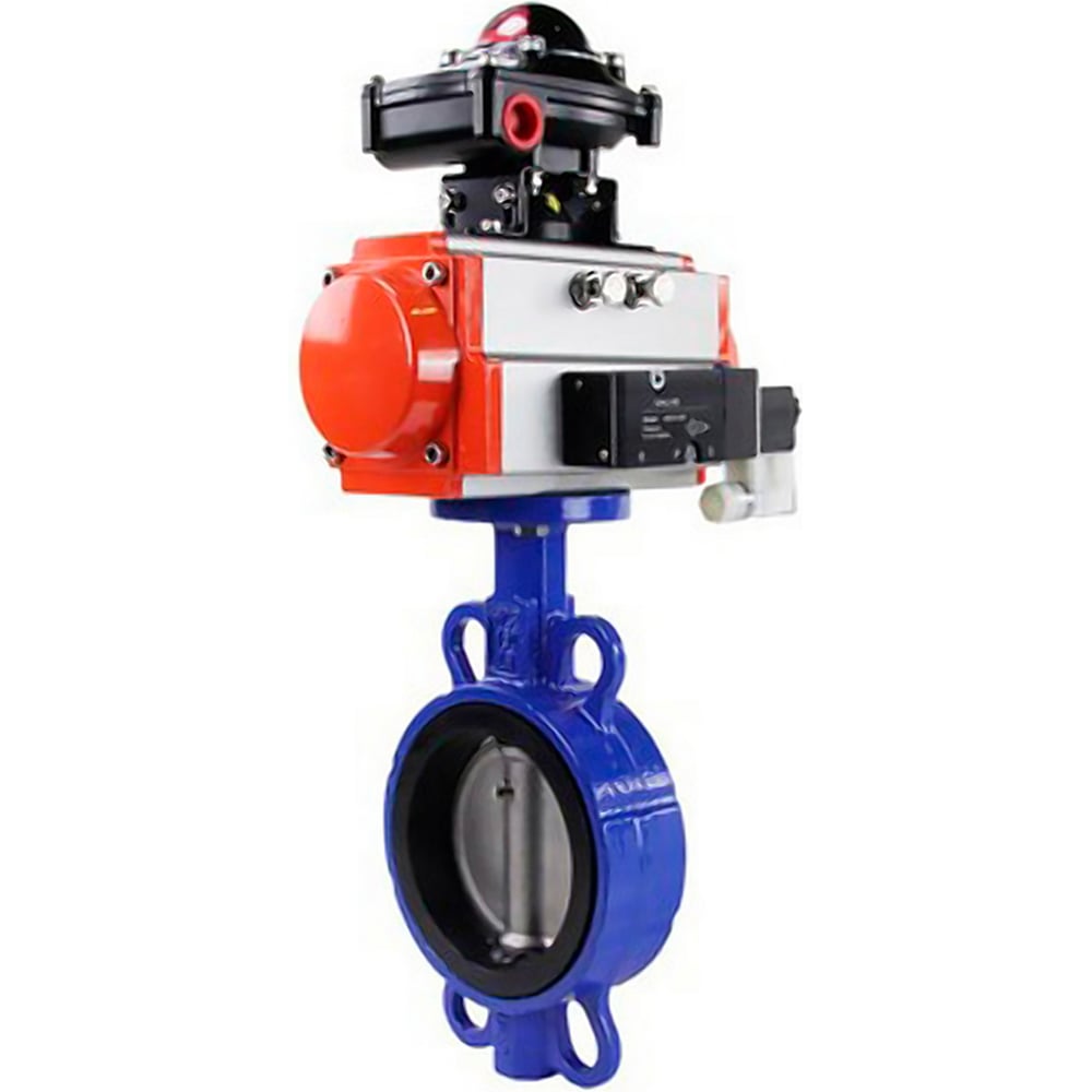 Изображение товара Затвор DN.ru QT450-316-EPDM Ду65 Ру16 с пневмоприводом