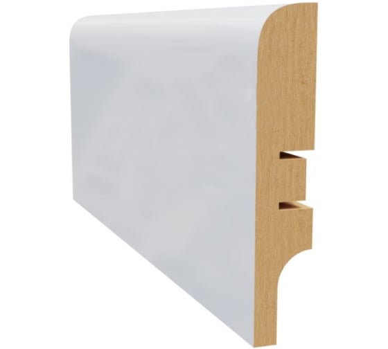 Изображение товара Плинтус белый МДФ LATO 16х81х2400 мм AGIS LT-202-81