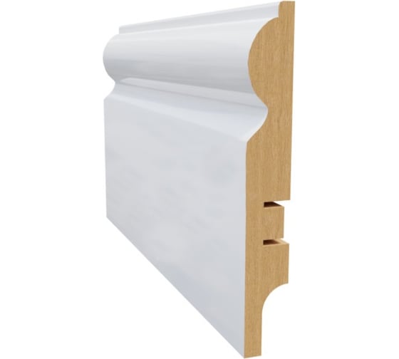 Изображение товара Плинтус белый МДФ LATO 16х100х2400 мм AGIS LT-204-100