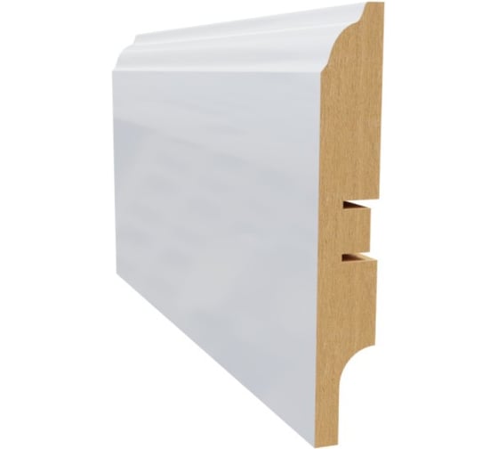 Изображение товара Плинтус белый МДФ LATO 16х100х2400 мм AGIS LT-207-100