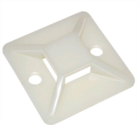 Изображение товара Самоклеящаяся площадка под стяжку TWT 40x40 мм, белая, 100 шт. CV-ATM40