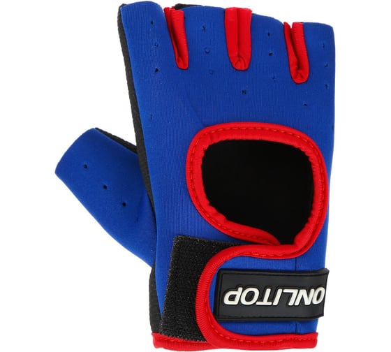 Изображение товара Спортивные перчатки ONLITOP размер М, цвет сине-красный 3543682