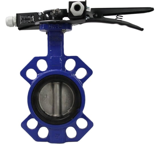 Изображение товара Затвор DN.ru (абразивные среды) QT450-316-EPDM Ду65 Ру16, рукоятка, два концевых датчика D050-57756