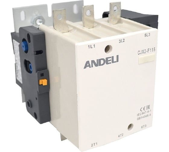 Изображение товара Контактор силовой промышленный ANDELI CJX2-F115 115A 230В/АС3 50Гц артикул ADL08-090
