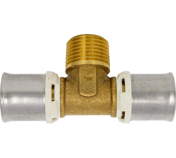 Изображение товара Тройник Frankische с наружной резьбой, латунь, alpex-duo, 20x2-1/2 НР-20x2, 10 шт. 86820832