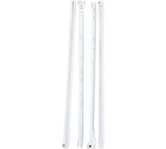 Изображение товара Роликовые направляющие Lemax PROF комплект, 600 мм, толщина 0.8 мм, белый NR-08-WT1-600