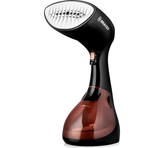 Изображение товара Ручной отпариватель BRAYER 4127BR 1500 Вт, пар 25 г/мин, съем.щетка, фиксация пара, 180 мл BR4127