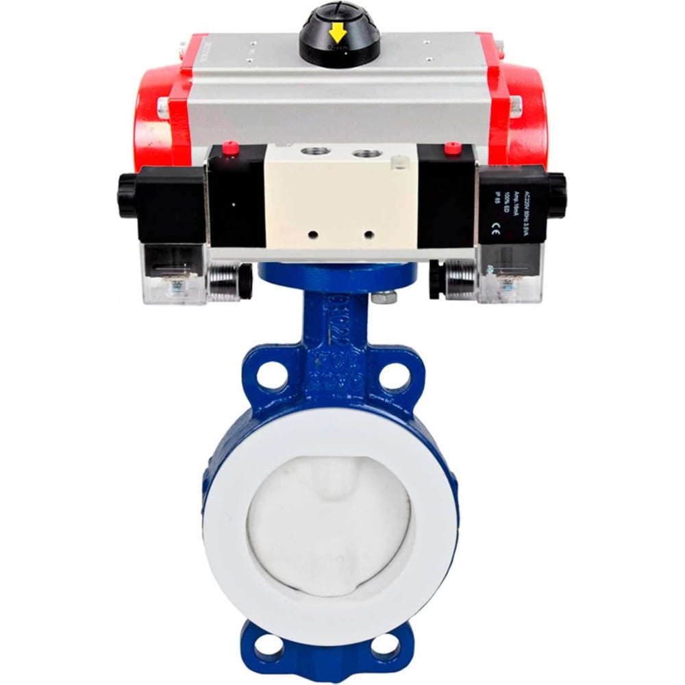 Изображение товара Затвор DN.ru WCB-WCB-PTFE Ду80 с пневмоприводом и D050-59453