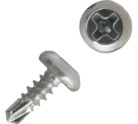 Изображение товара Саморезы ВИРТУОЗ 3,8х 11 мм, полуцилиндрическая головка, сверло, цинк 1000 шт 600-05212